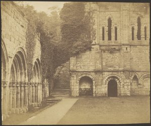 Abadia de Fountains, canto sudeste do claustro de Roger Fenton