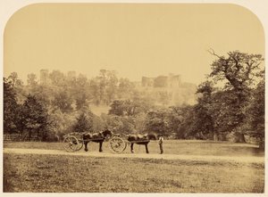 Hardwick Hall, vista do parque de Roger Fenton