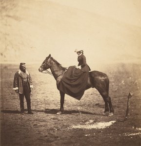 Henry Duberly Esq., Paymaster, 8th Hussars  Mrs. Duberly. de Roger Fenton