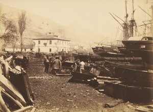 Landing Place, Ordnance Wharf, Balaklava de Roger Fenton