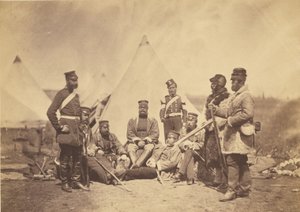 Oficiais e homens do 89º Regimento. de Roger Fenton