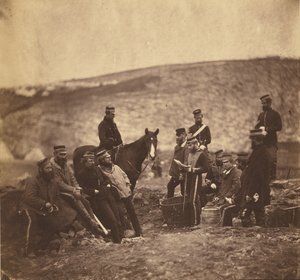 Oficiais e homens do 8º Hussardo. de Roger Fenton