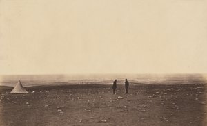 Agentes no posto de vigia em Cathcarts Hill de Roger Fenton