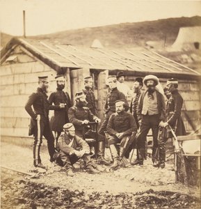 Oficiais do 4.º regimento de dragões ligeiros de Roger Fenton
