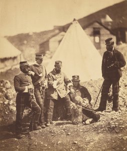 Oficiais do 71.º Regimento de Highlanders de Roger Fenton