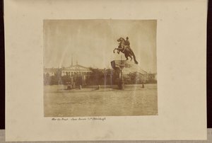 Pedro, o Grande, Praça Isaac, São Petersburgo [sic] de Roger Fenton