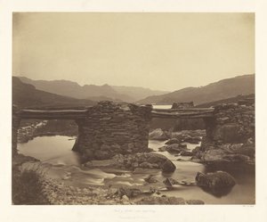 Pont-y-Garth, perto de Capel Curig de Roger Fenton
