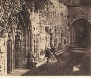 Os Claustros, Abadia de Tintern, 1854 (foto) de Roger Fenton