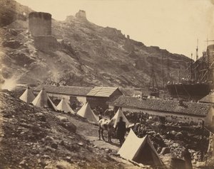 O castelo genovês, Balaklava de Roger Fenton