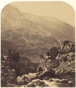 Vista das cataratas de Ogwen para Nan Francon de Roger Fenton