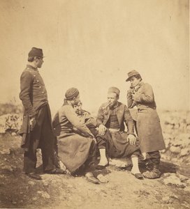 Zouaves e soldados de linha. de Roger Fenton