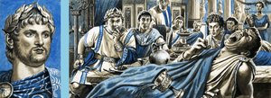 Retrato de Nero e Nero a assistir à morte de Britânico de Roger Payne