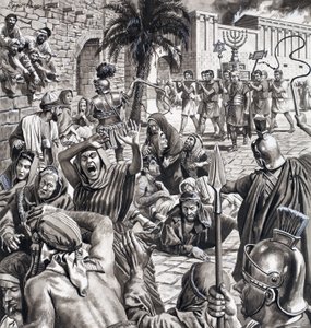 O Agricultor Combatente, de "Mestres de Roma" (guache sobre papel) de Roger Payne