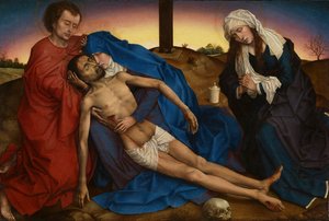 Pieta, c.1441 (óleo no painel) de Rogier van der Weyden