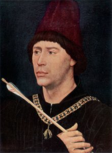 Retrato de Antoine, Bastardo da Borgonha, c1456, 1927 de Rogier van der Weyden