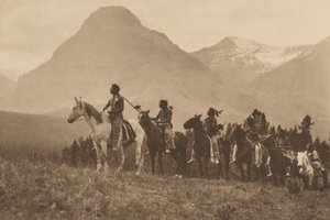 Os Descobridores de Passes, Piegan, Montana, 1913 (foto) de Roland W. Reed