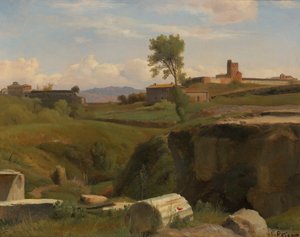 Vista no Monte Aventino, Roma. de Romain Etienne Gabriel Prieur