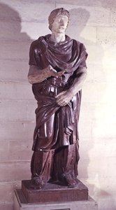 Prisioneiro Príncipe Bárbaro, da Villa Borghese, Roma (pórfiro) de Roman