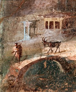 Um homem com a sua cabra (fresco de Roman
