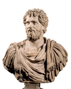 Arte Roma: Busto do Imperador Romano Septime Severe (Imperador 193 - 211 AD). Paris, Musee Du Louvre de Roman