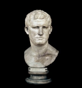 Busto de Marcus Vipsanius Agrippa (Escultura em mármore) de Roman