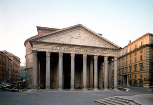 Vista exterior do Pantheon (fotografia) de Roman