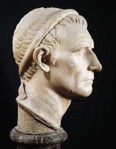 Cabeça de Antíoco III o Grande (escultura de mármore) de Roman
