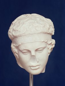 Cabeça de Diadumenos (mármore) (ver também 293766) de Roman