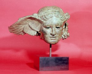 Cabeça de Hypnos, ou Sono, cópia de um original helenístico, do século I a II dC (bronze)