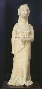 Deusa com cabeça de leão, do santuário de Bir Bou Regba de Roman