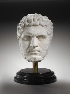 Retrato de Caracalla, imperador do Império Romano, 211-17 DC (mármore) de Roman