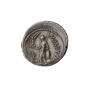 Moeda Republicana Romana de Roma, 44 aC (prata)