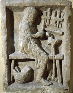 Arte romana: "ferreiro a trabalhar" Século I d.C. Roma, Museo della Civilta Romana de Roman