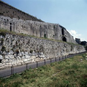 Santuário da fortuna em Palestrina, Lazio. de Roman