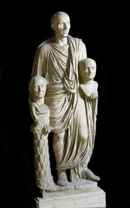 Estátua Barberini: Patrícia carregando os bustos de dois antepassados de Roman