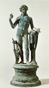 Estátua, de, apollo, de, a, casa, de, paredes vermelhas, pompeii, c.30AD, (bronze)