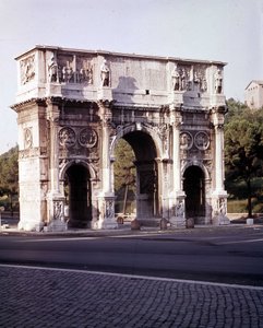 O Arco de Constantino em Roma de Roman