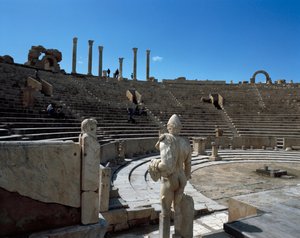 Vista do teatro de Roman