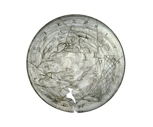 Wint Hill Bowl, gravado com uma cena de caça, provavelmente da Renânia, romano, século IV (vidro) de Roman