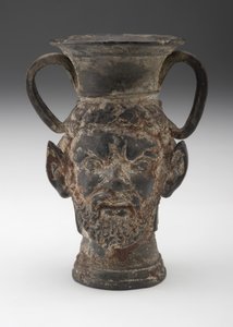 vaso preto Janus Vase de Roman