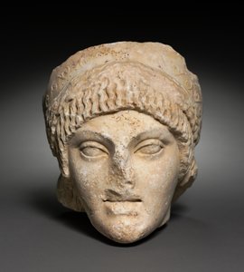 Cabeça de uma jovem, 25-1 a.C. de Roman Imperial Period