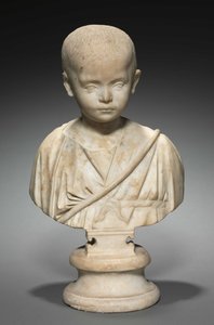 Busto de retrato de uma menina, c.250-275 de Roman Imperial Period