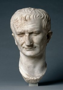 Retrato Cabeça de um estadista, possivelmente Vespasiano de Roman Imperial Period