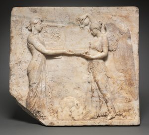 Alívio da Apollo com a Nike, 27 AC-14 de Roman Imperial Period