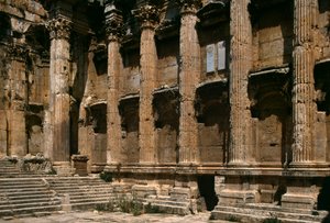Templo de Baco, detalhe, Alto Período Imperial (27 aC-395 dC) de Roman Imperial Period
