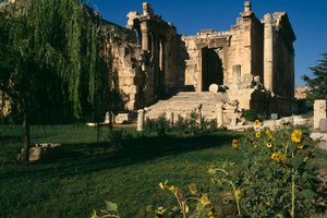 Templo de Baco, detalhe, Alto Período Imperial (27 aC-395 dC) de Roman Imperial Period
