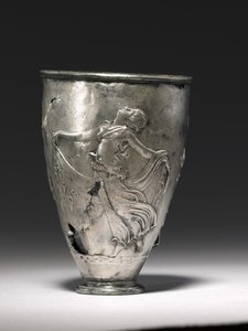 O cálice Vicarello, final do século 1 aC - início do século 1 de Roman Imperial Period