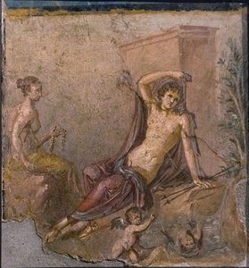 Narciso, Eco e Eros, 1º H. 1º século. DE ANÚNCIOS.