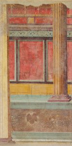 Pintura de parede de uma villa em Boscoreale, c.50–40 aC de Roman Republican Period