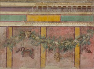 Pintura de parede da exedra de uma Villa em Boscoreale, c.50–40 aC
